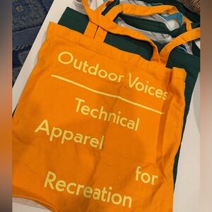 Outdoor Voices canvas tote - DC limited edition